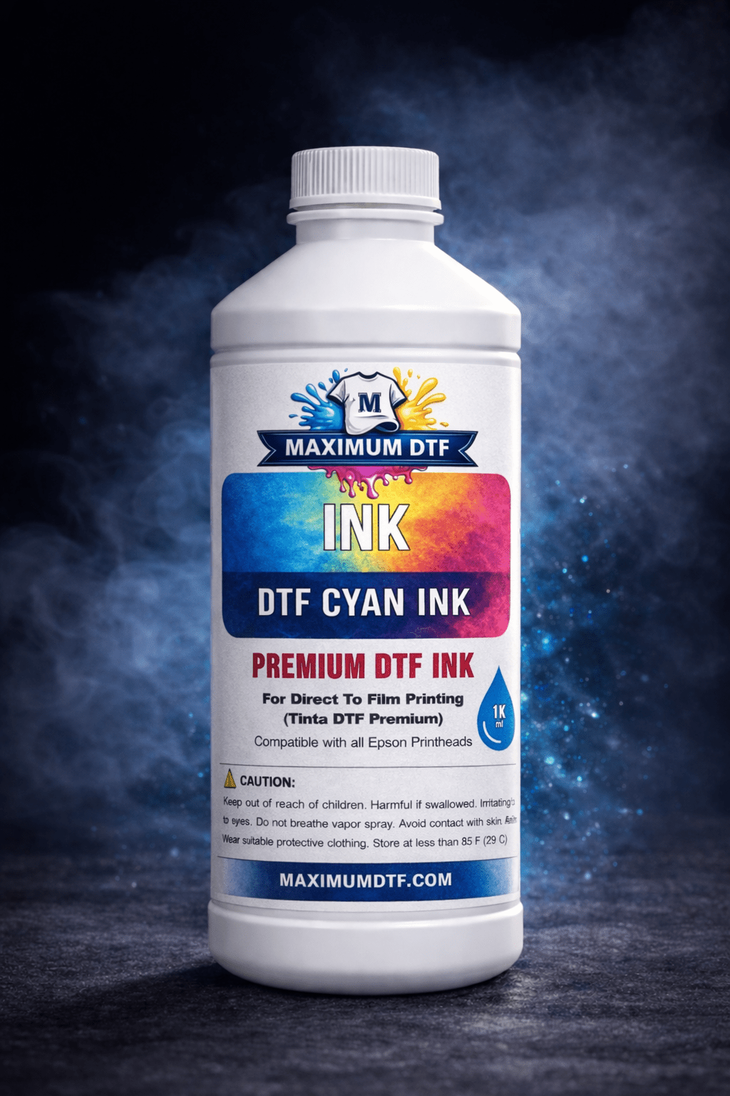 MaximumDTF | Pigment DTF Ink Cyan - Maximum DTF