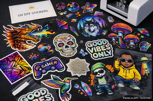 UV DTF Stickers - Custom By Size - Maximum DTF